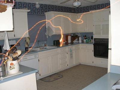 Orbs, strange lights, plasma and other indicators of spirit presence have been captured on film in Dan's home.